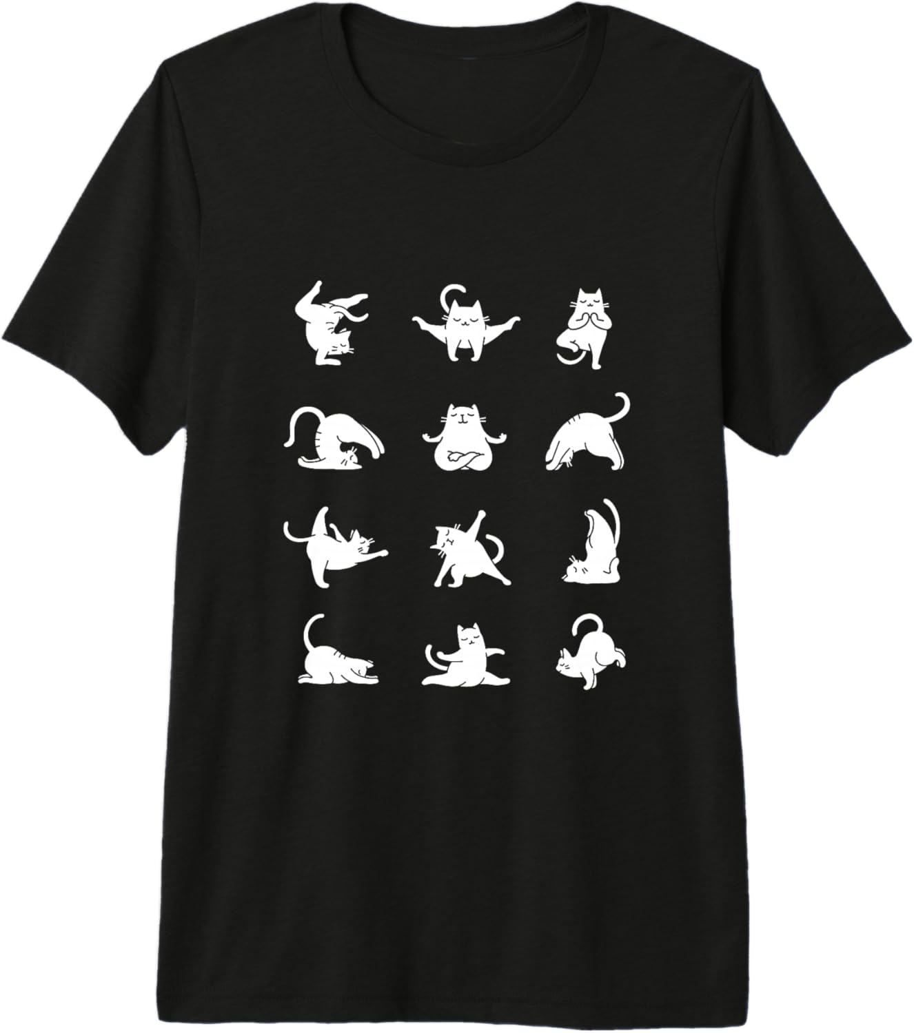 Cat Zen Meditation Yoga Pose Gym Asana Sport Fitness Namaste Premium Tri-blend T-Shirt